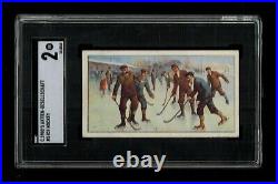 SGC 2 AKTIEN ICE HOCKEY Victorian Trade Card HIGHEST EVER GRADED by SGC or PSA