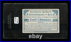 SGC 4 UHLMANN ICE HOCKEY Victorian Trade Card HIGHEST EVER GRADED by SGC or PSA