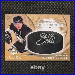 Sidney Crosby 2007/08 Upper Deck Ud Sweet Shot Signature Puck Signings Auto Rare