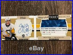 Sidney Crosby 2018-19 The Cup Autographed Ticket Booklet SSP #1/1 C'D TB-SC