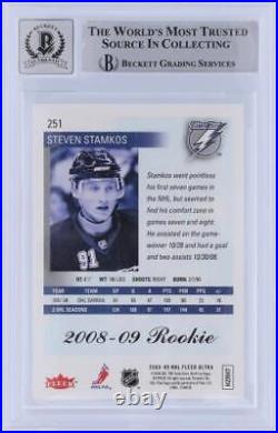 Signed Steven Stamkos Lightning Hockey Slabbed Rookie Card