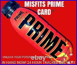 The Prime Card Misfits T-Shirt +2 Drinks Limited Edition Prime Hydration Collect