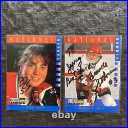 UpperDeck Ice Hockey Canada National Heroes 17 autographed card JSA Nancy Drolet
