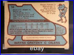 Wayne Gretzky 1979 O-pee-chee Sgc 8.5 Rookie #18 First Print! Crisp Card Opc Psa