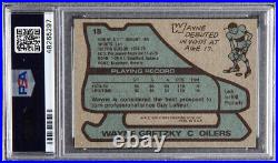 Wayne Gretzky 1979 Topps #18 Edmonton Oilers Hockey Card PSA NM 7
