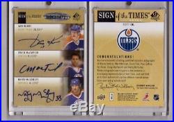 Wayne Gretzky Messier Kurri Fuhr 2012-13 Sp Authentic Oilers Sott 7 Auto Sp/6