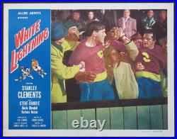 White Lightning Stanley Clements Ice Hockey Fight In Stands 1953 Lobby Card