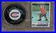 YVAN COURNOYER Signed CANADIENS PUCK & CARD DISPLAY